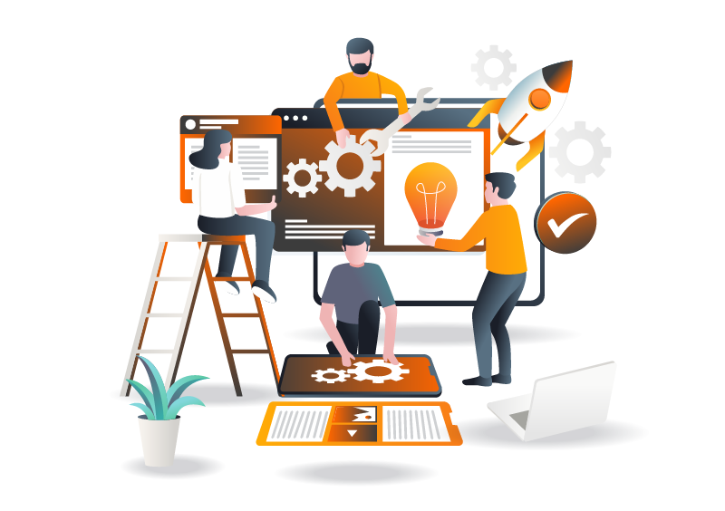 Mehrere Menschen kümmern sich um verschiedene Bereiche, sodass alle Aufgaben abgedeckt sind&nbsp;