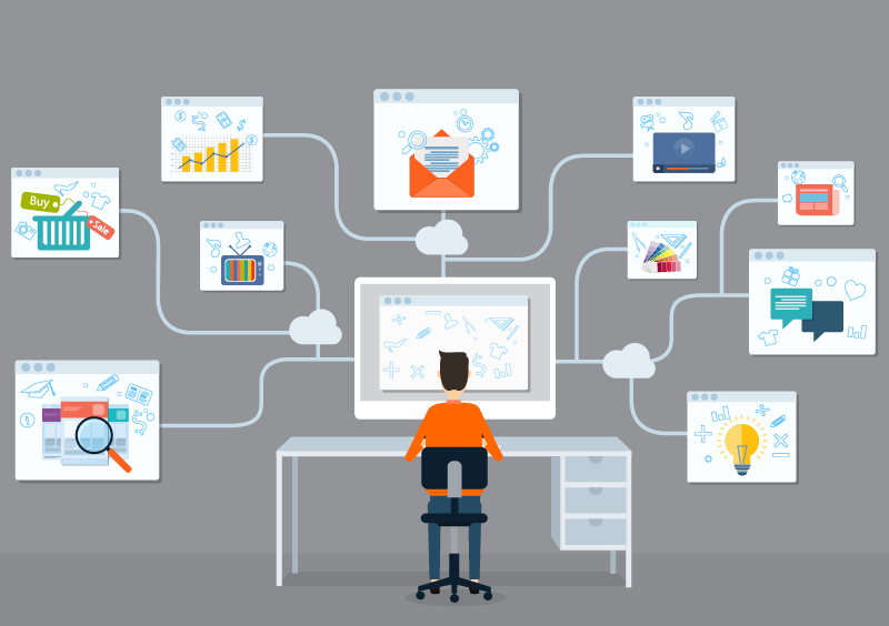 Grafische Darstellung verschiedener Netzwerkfunktionen